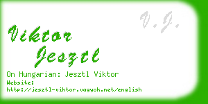 viktor jesztl business card
